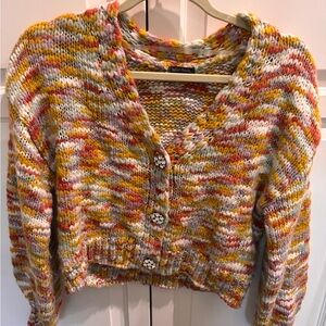 Wild Fable Multicolor Button-Up Cardigan